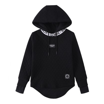Cleo Detailed Hoodie Black 10-16 (6 pack)