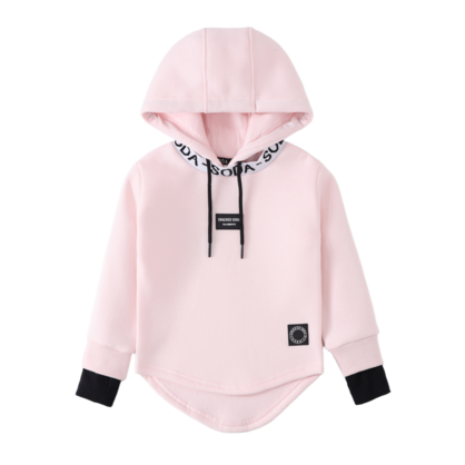 Cleo Detailed Hoodie Pink 3-8 (6 pack)