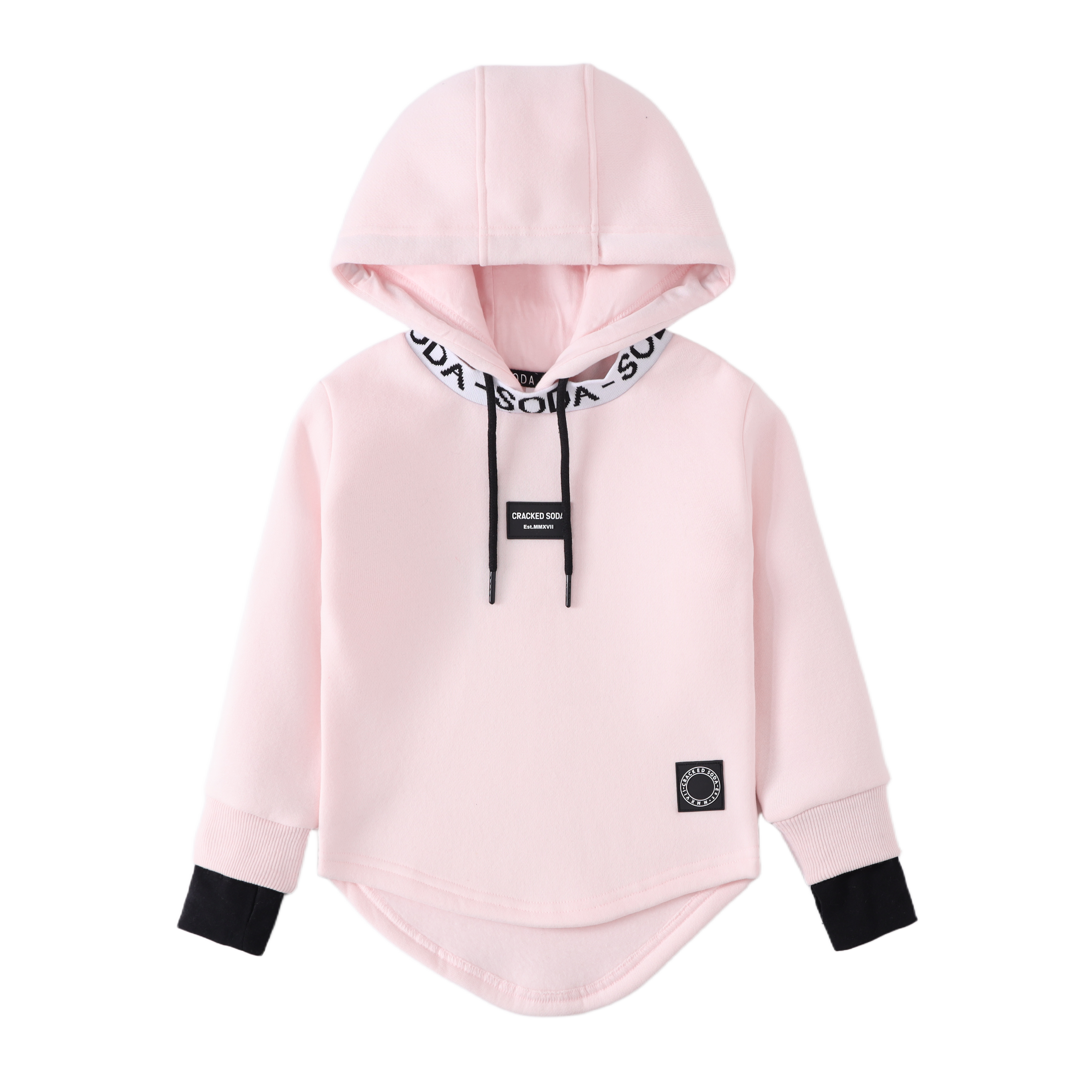 Cleo Detailed Hoodie Pink 3-8 (6 pack)