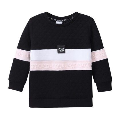 Cleo CS Embossed Crew Black 00-2 (6 pack)