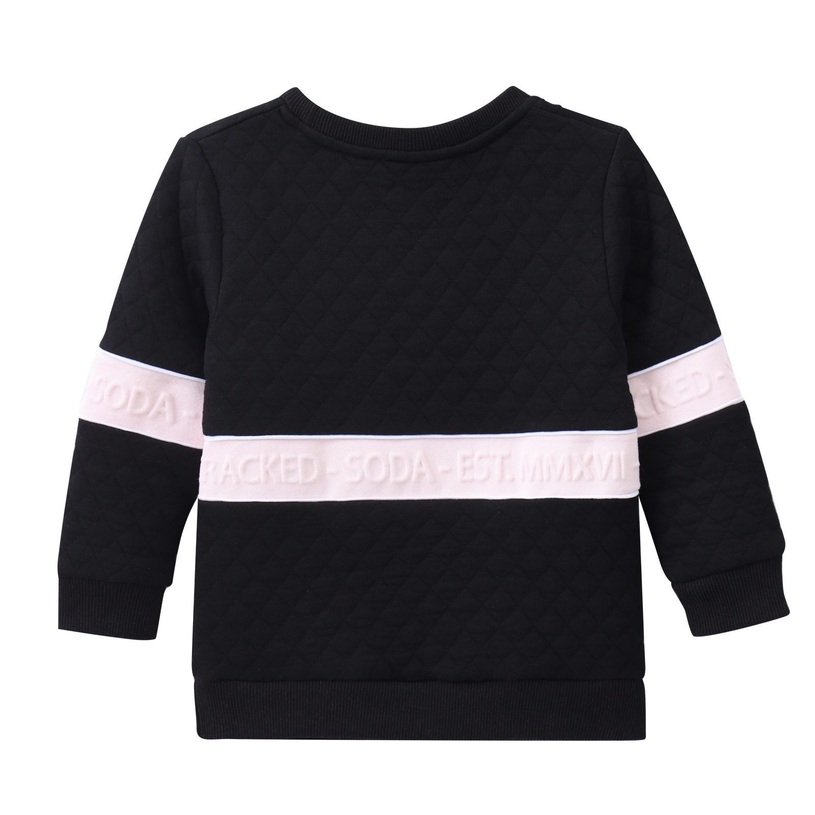 Cleo CS Embossed Crew Black 00-2 (6 pack)