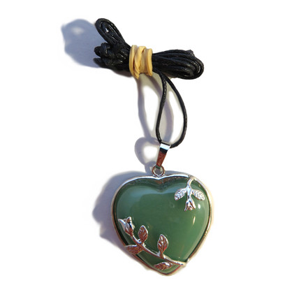 PS33 Aventurine Heart Pendant