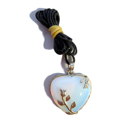 PS34 Opalite Heart Pendant