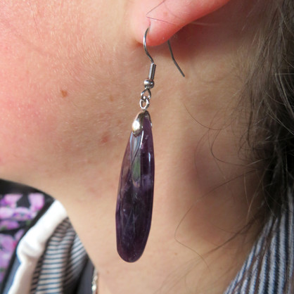 PS53 Amethyst Long Earrings