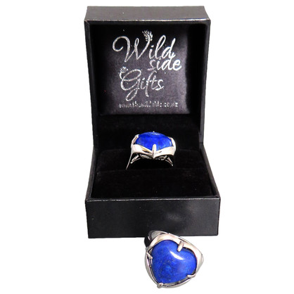 PS83 Heart Shaped Lapis Lazuli Ring