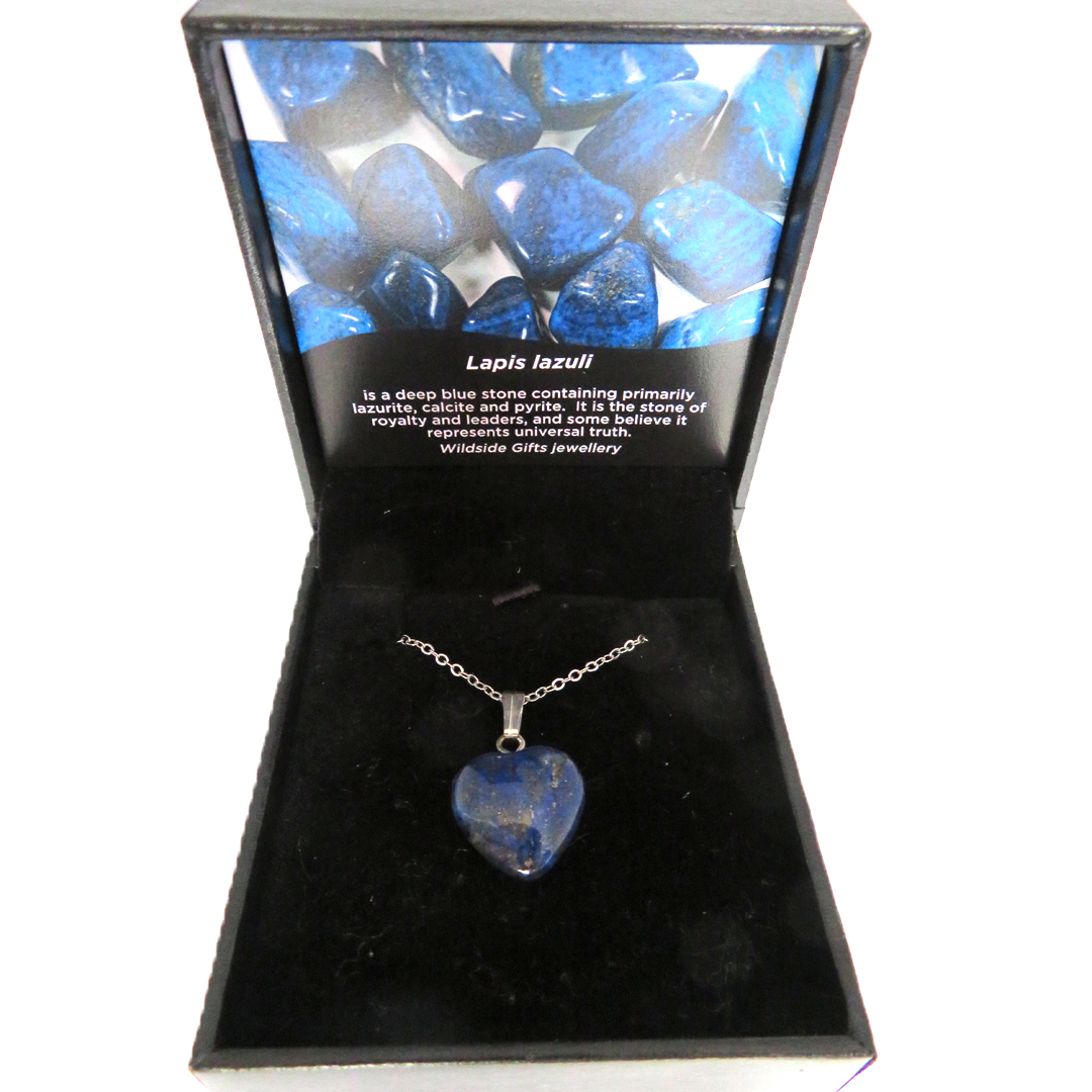 PS91 Small Lapis Lazuli Heart Pendant