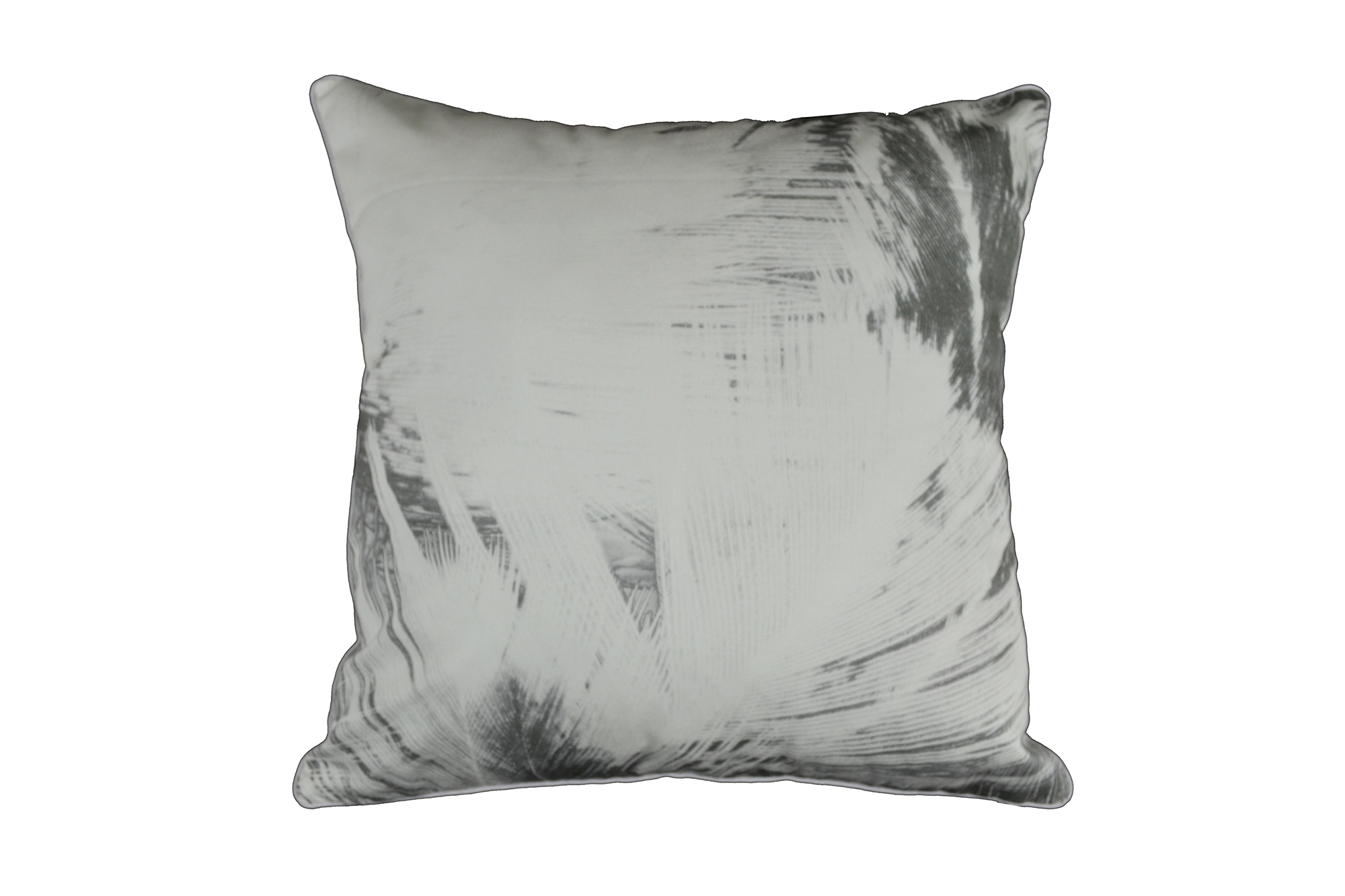 Cotton Cushion-GreyToneFeather