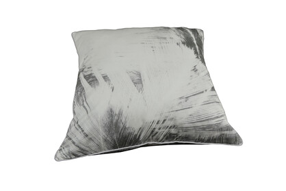 Cotton Cushion-GreyToneFeather