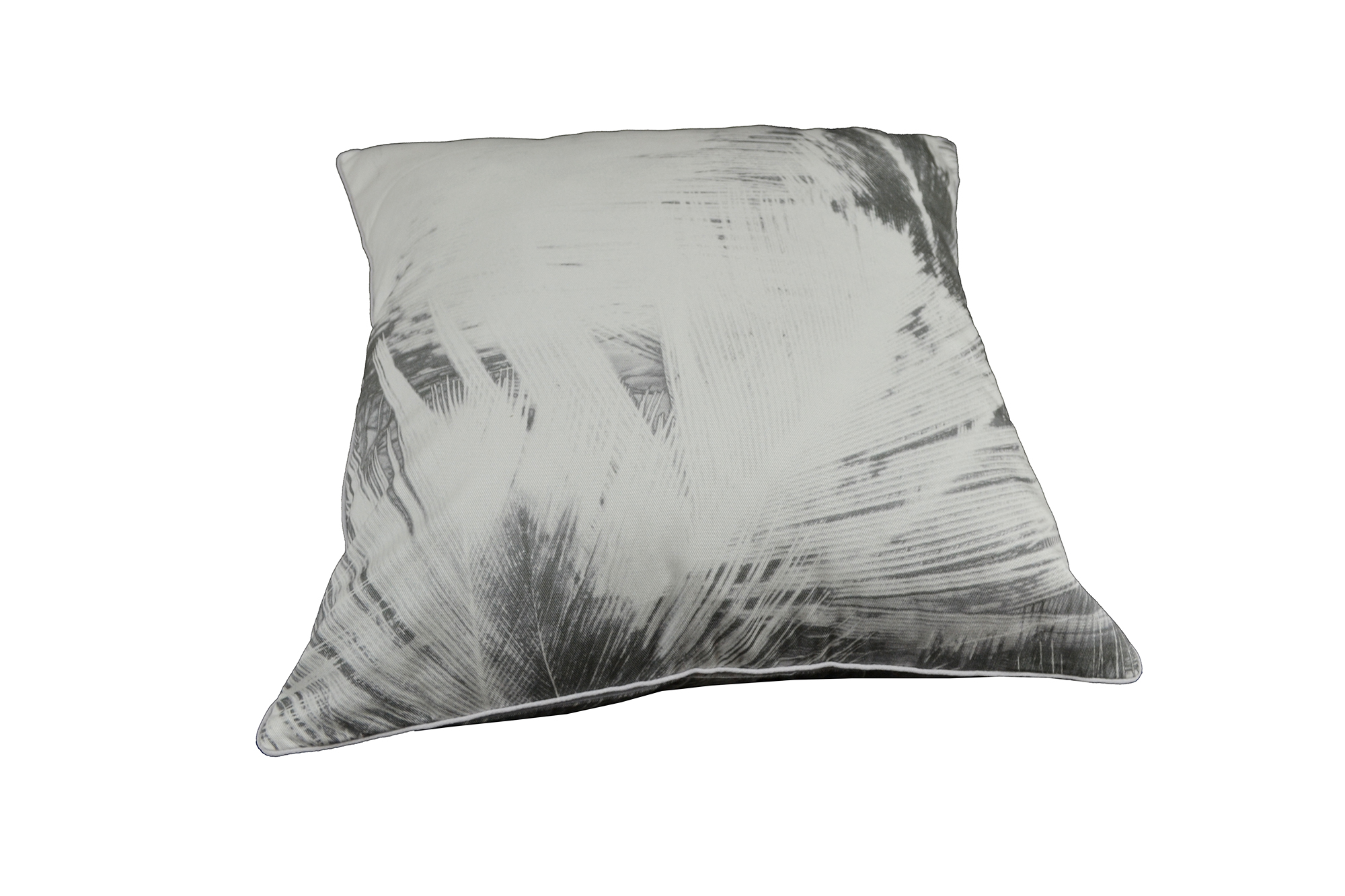 Cotton Cushion-GreyToneFeather