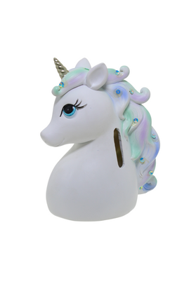 UN02 UNICORN MONEY BOX PUR/BL