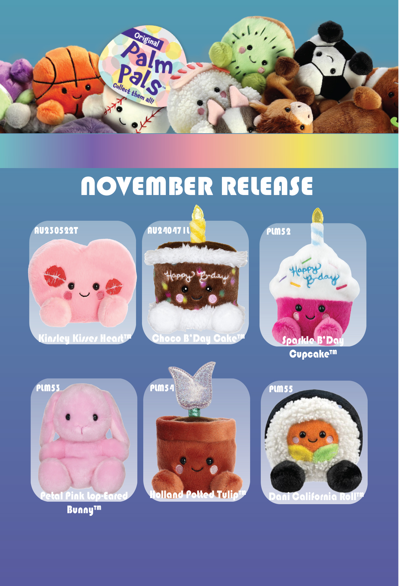 PALM PAL NOV RELEASE 6 x 6EA