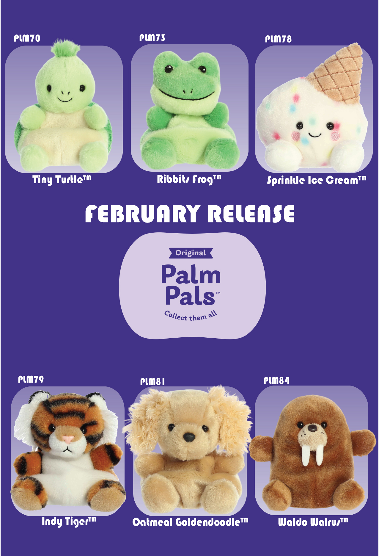 FEBRUARY RELEASE PALM PALS 6 X 6 EACH