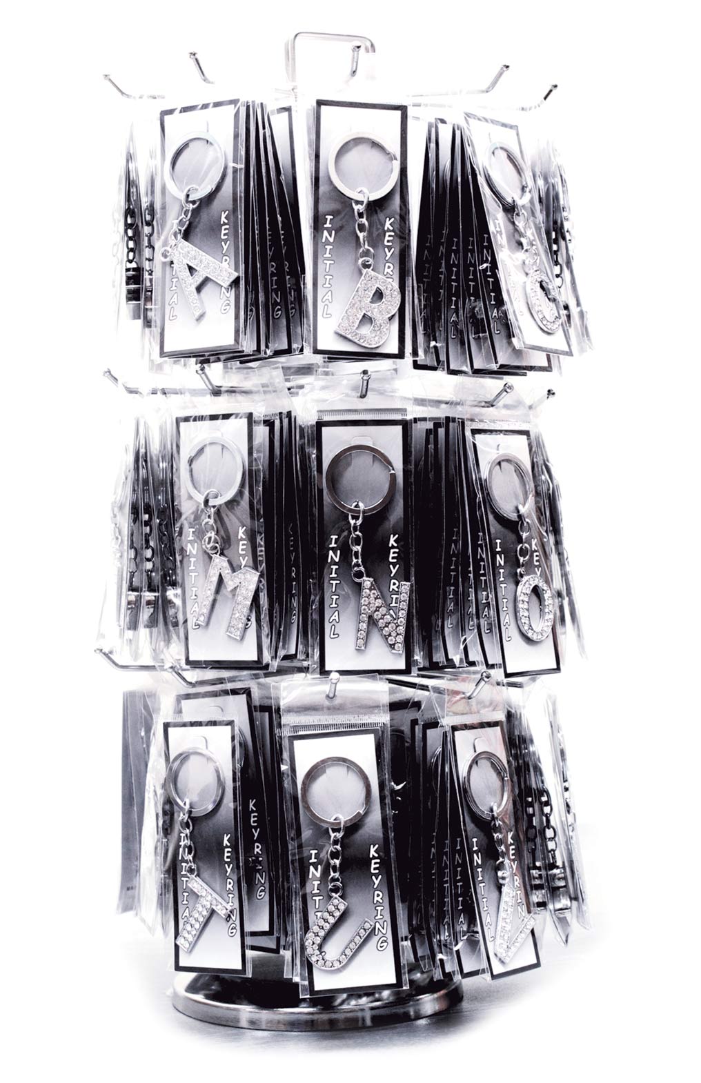 Wholesale Intial Key Ring Display - Sunrise Accessories - Fieldfolio