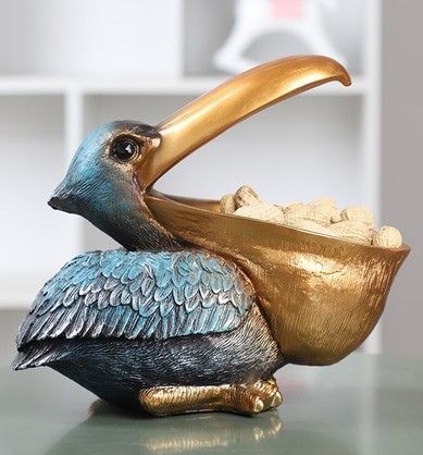 Percy Pelican Bowl Blue