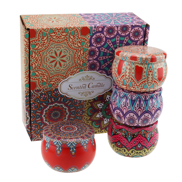 Moasic 4 Candle Gift Box