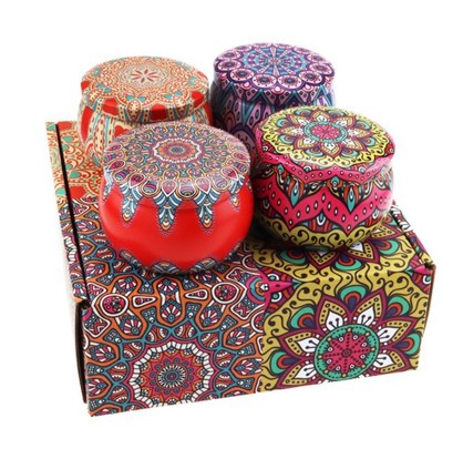 Moasic 4 Candle Gift Box