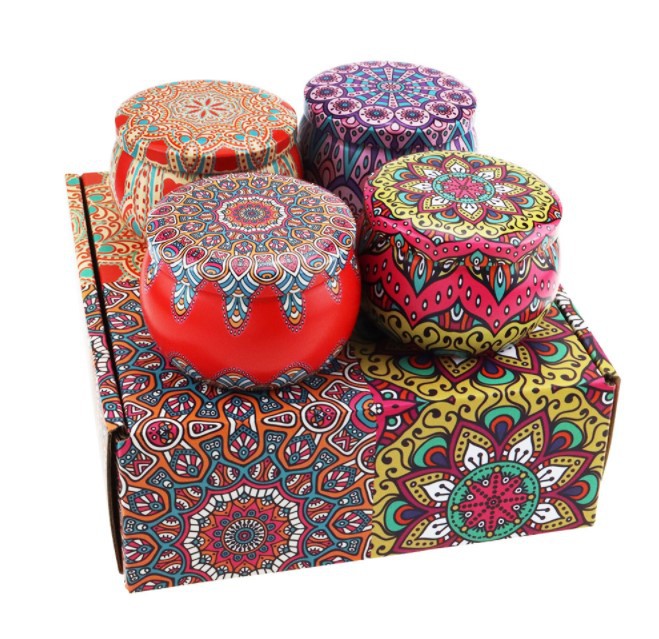 Moasic 4 Candle Gift Box