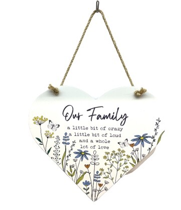 "Our Family" Heart Sign