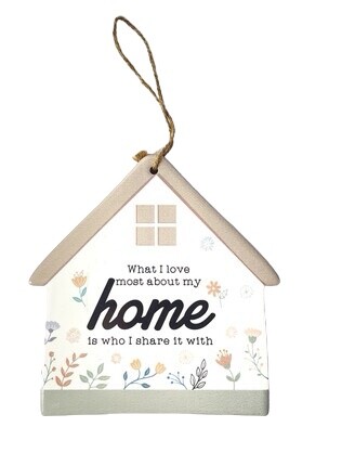 Ceramic "Home" Sign 50% Disc