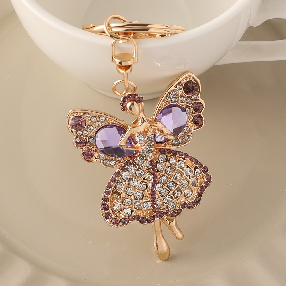 Purple Keyring Wholesale Angel Purple Keyring - Sunrise Accessories - Fieldfolio