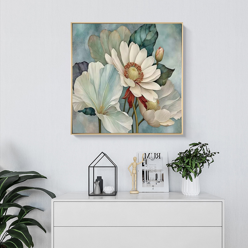 Lotus Flowers - Brushed