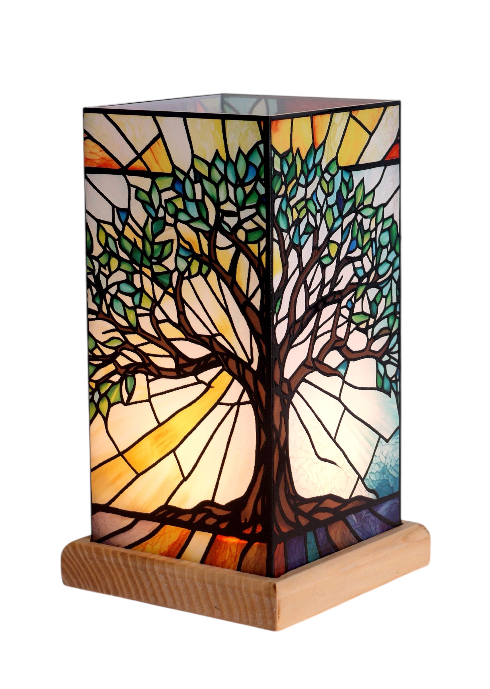 Stained Glass Lamp Tree of Life