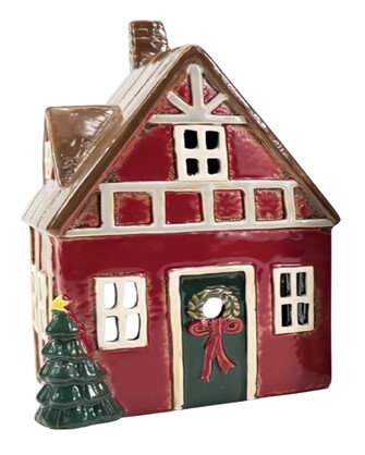 Xmas Red House - Tealight