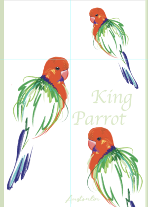 King Parrot Tea Towel