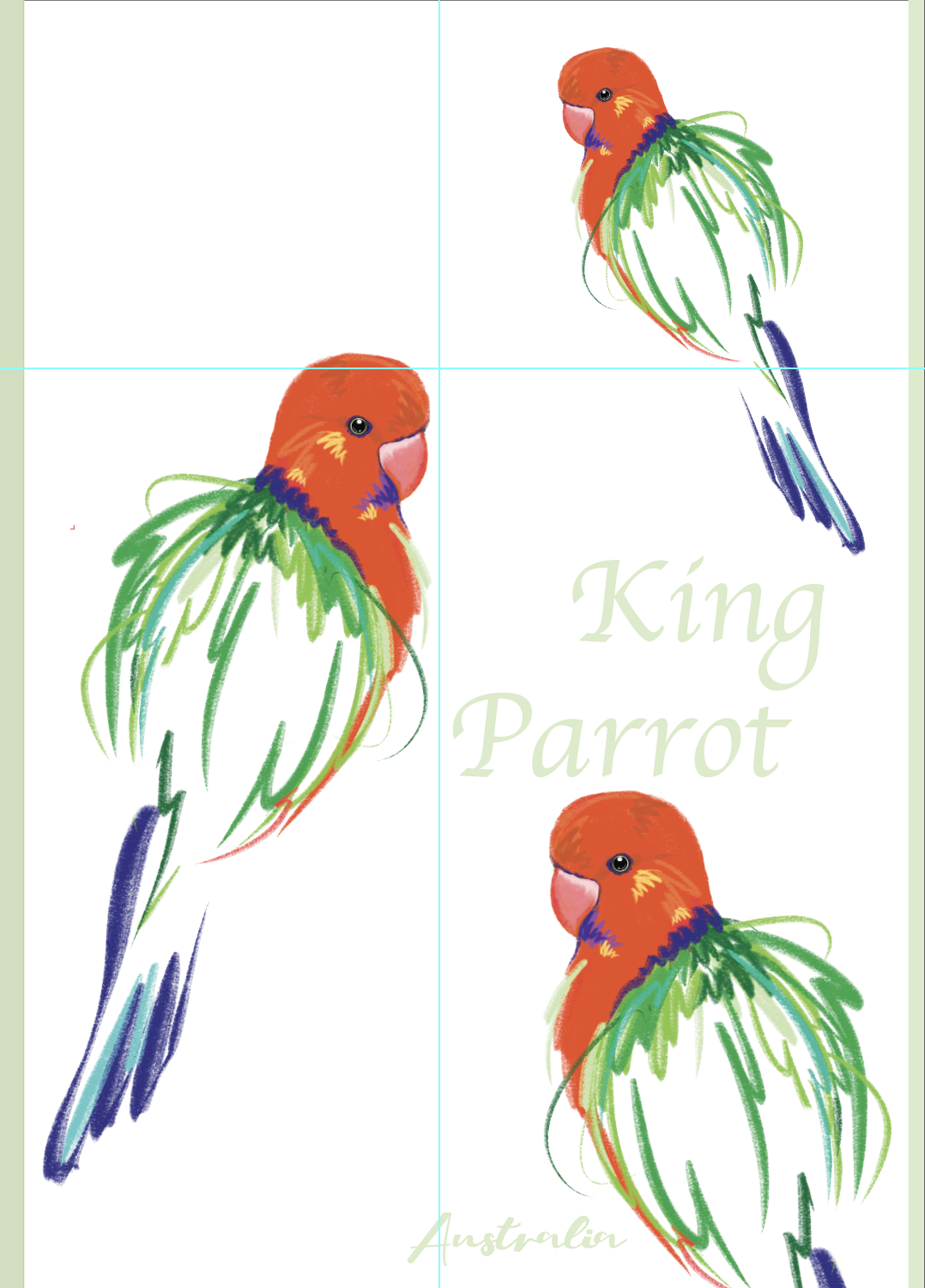King Parrot Tea Towel