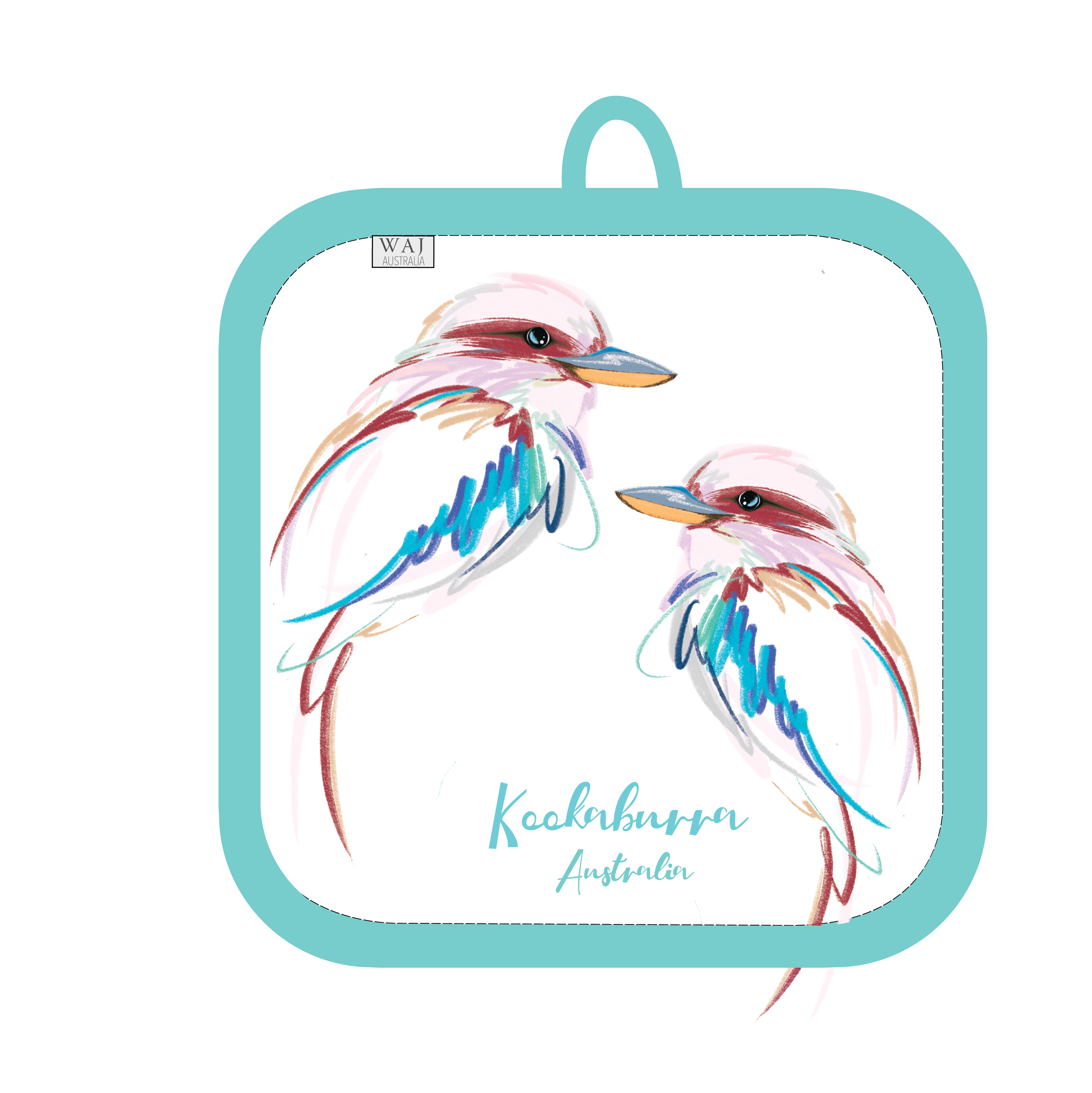 Kookaburra Pot Holder