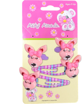 601878 Kanga Hair clip & Tie