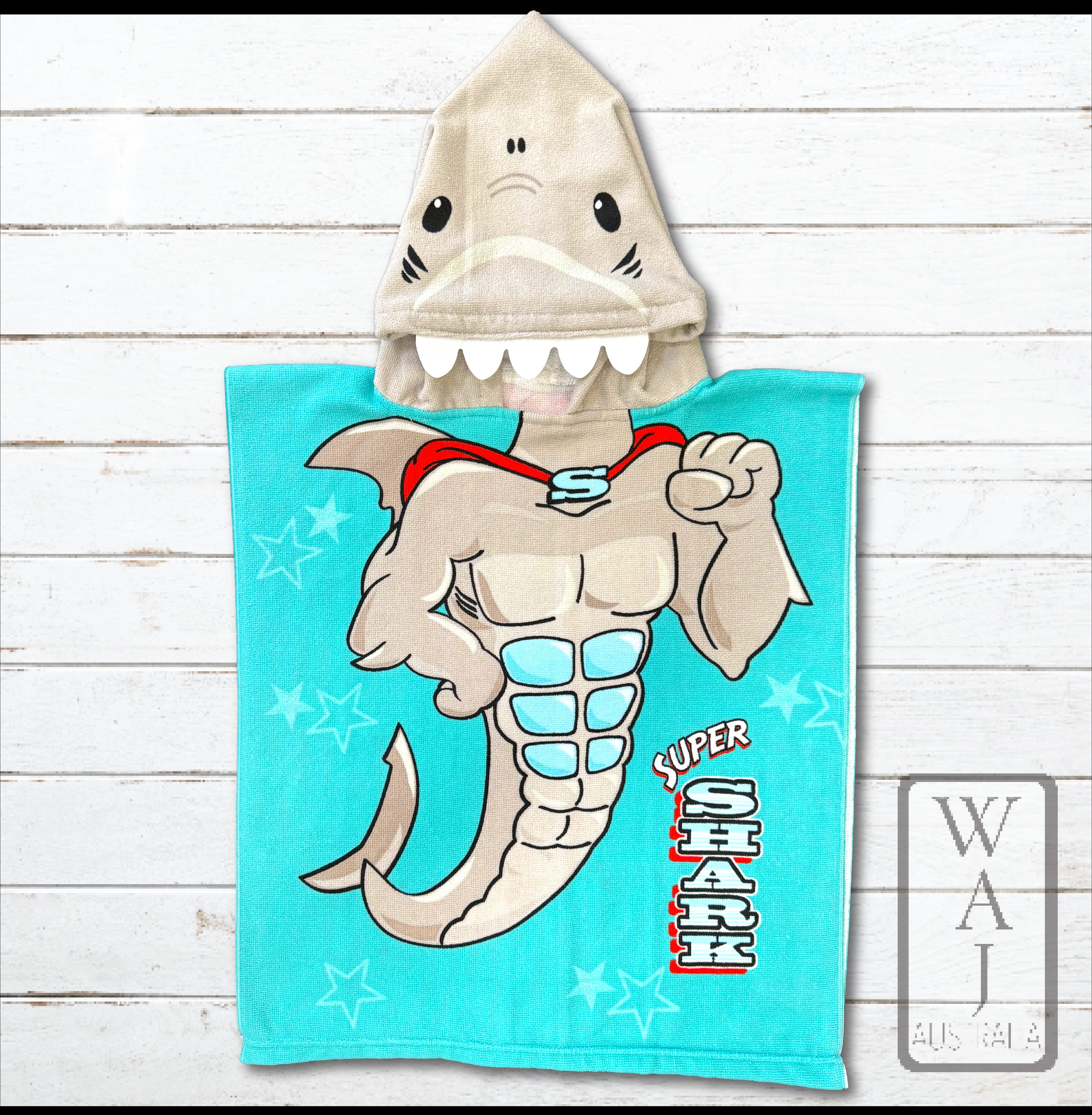 Shark Hooded Towel
