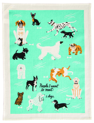 Dish Towel - People To Meet: Dogs