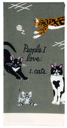Dish Towel - People I Love: Cats