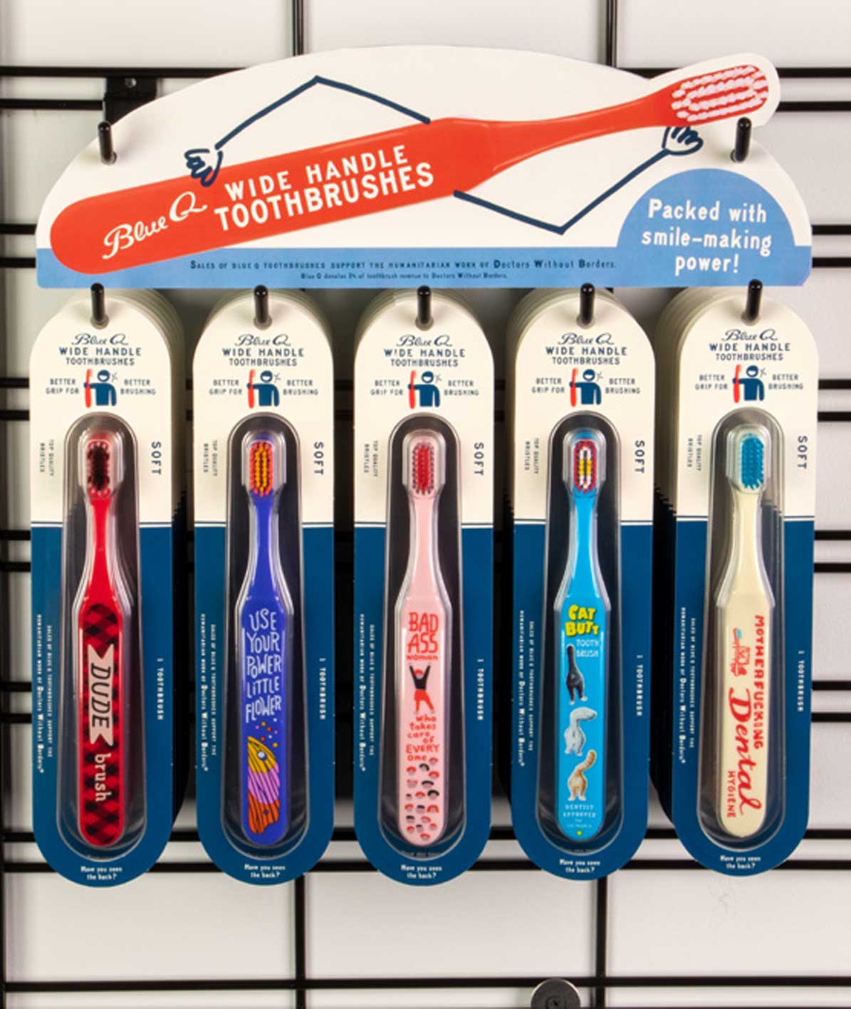 Toothbrush Slatwall Sign