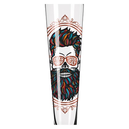Heroes Festival Beer Glass - Beard Man