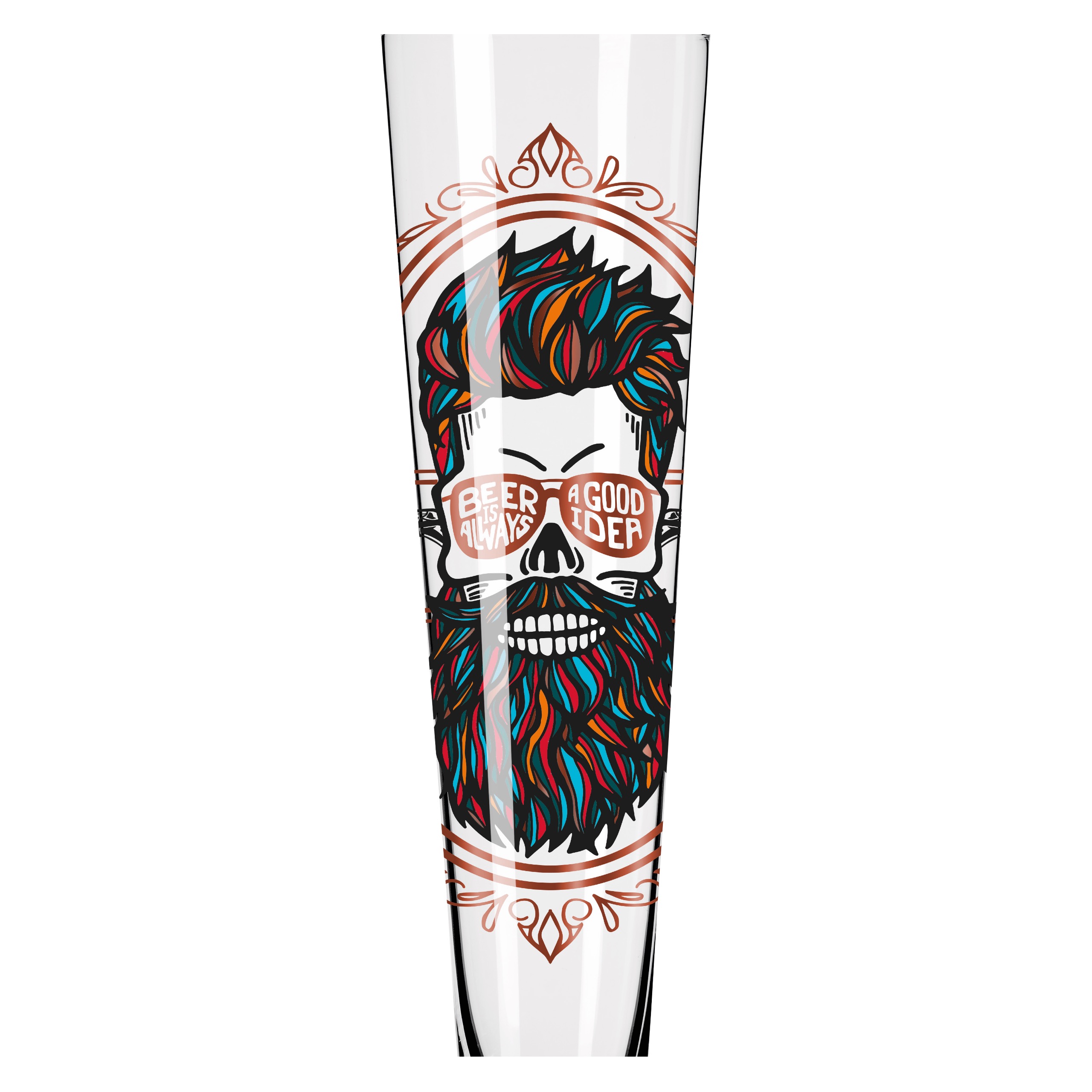 Heroes Festival Beer Glass - Beard Man