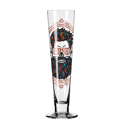 Heroes Festival Beer Glass - Beard Man