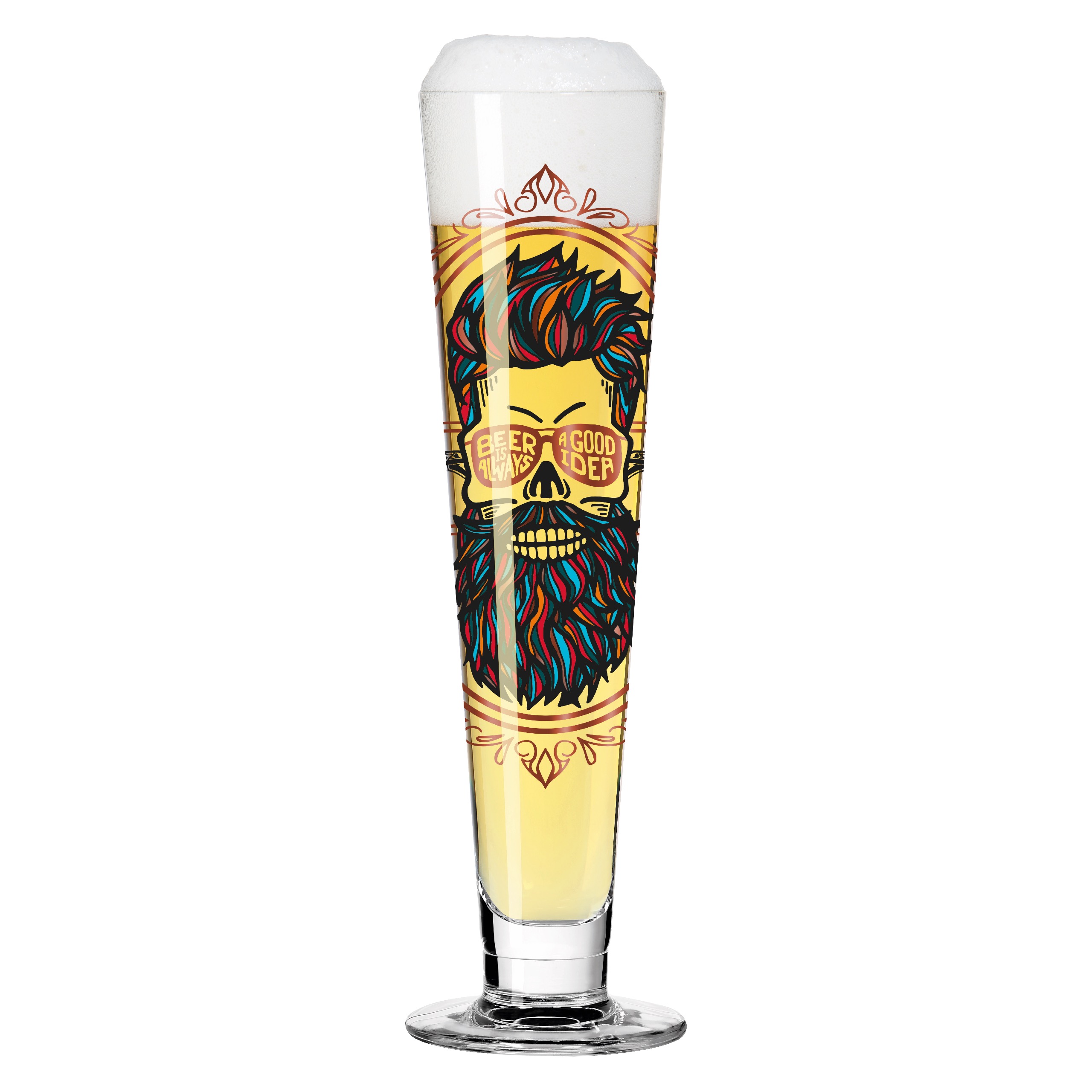 Heroes Festival Beer Glass - Beard Man