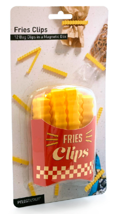 Fries Clips - 12 Bag Clips in a Magnetic Box