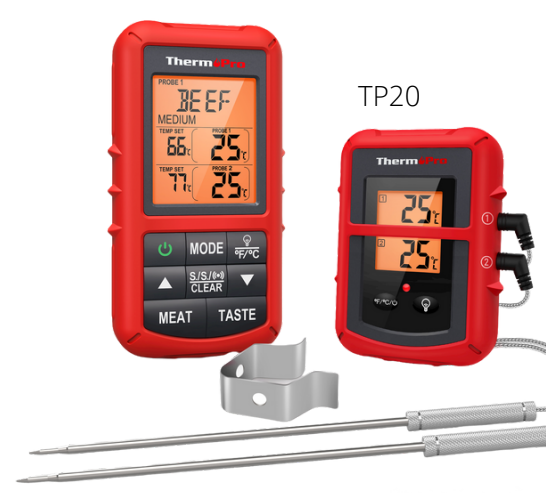 ThermoPro Wireless BBQ Thermometer - 2 Probes