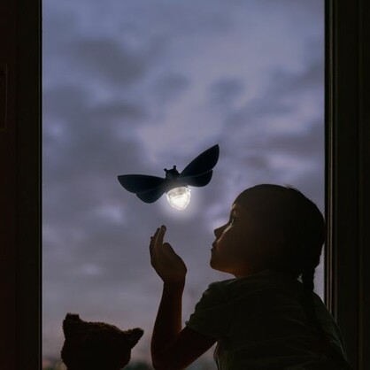 Lightbug - Solar Powered LED Night Light - Blue
