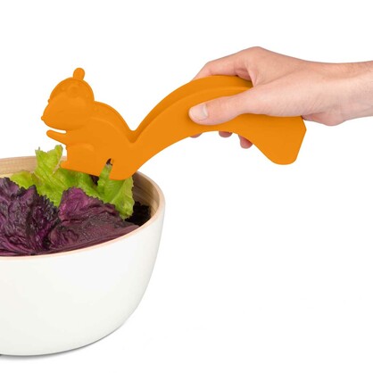Serving Tongs Squirrel Orange