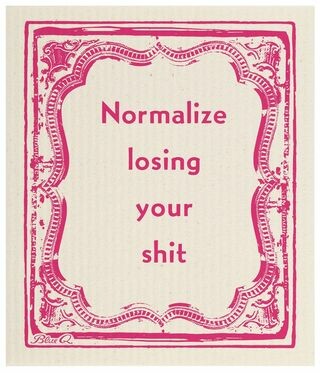 Swedish Dishcloth - Losing Your Shit