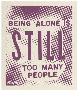 Swedish Dishcloth - Being Alone