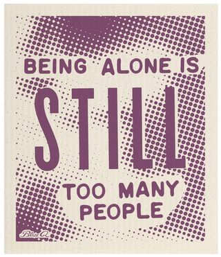 Swedish Dishcloth - Being Alone