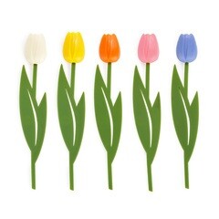 Bookmark - Assorted Tulips