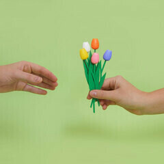 Bookmark - Assorted Tulips