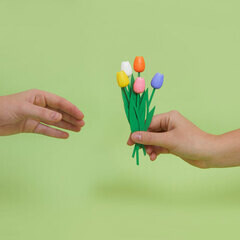 Bookmark - Assorted Tulips