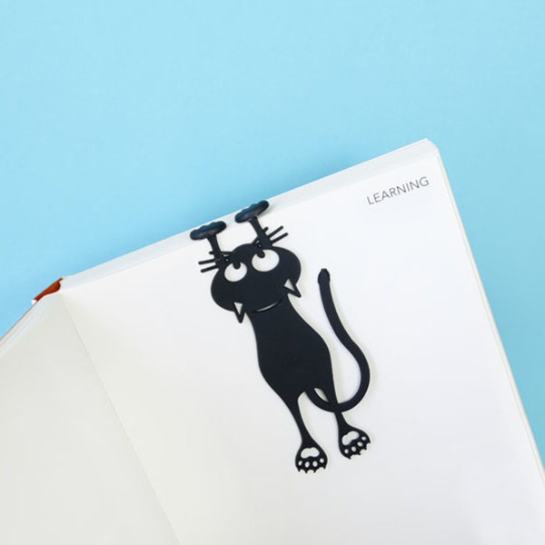 Wholesale Bookmark Curious Cat black - OPTOCO PTY LTD - Fieldfolio